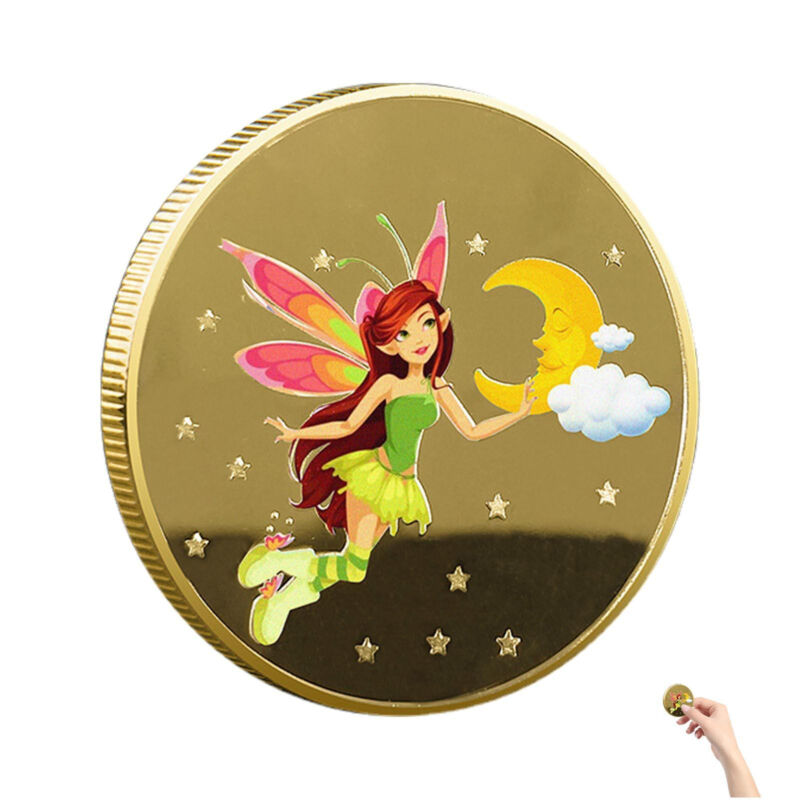 New Tooth Fairy Coin Sturdy Tooth Flower Fairy Commemorative Coin For Girls Gift Unbranded