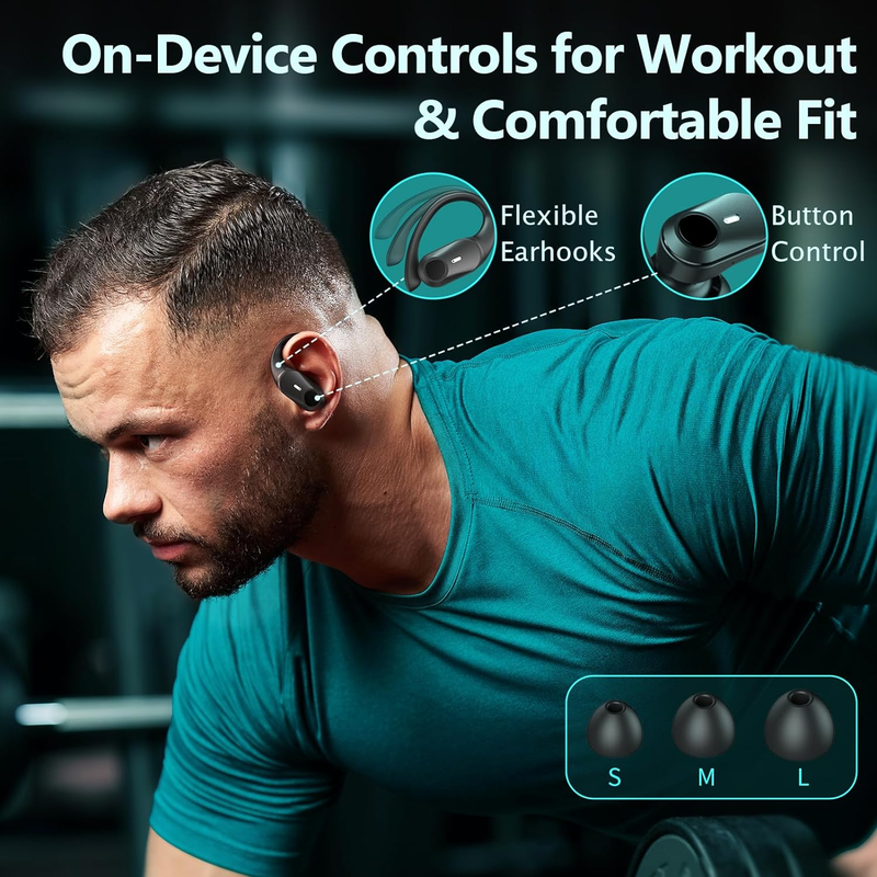 Ear Buds Bluetooth Headphones Wireless Earbuds 36Hrs Playback Wireless Charging  Does not apply - фотография #7