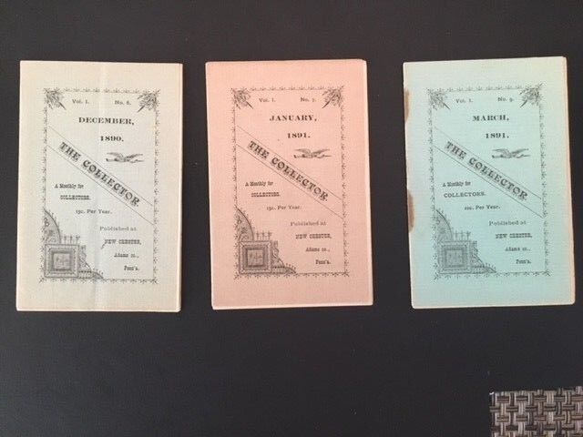 1890-91 US Postal "The Collector" Mini Booklets Vol.#1 No. 6,7&9 Lot of 3 Без бренда