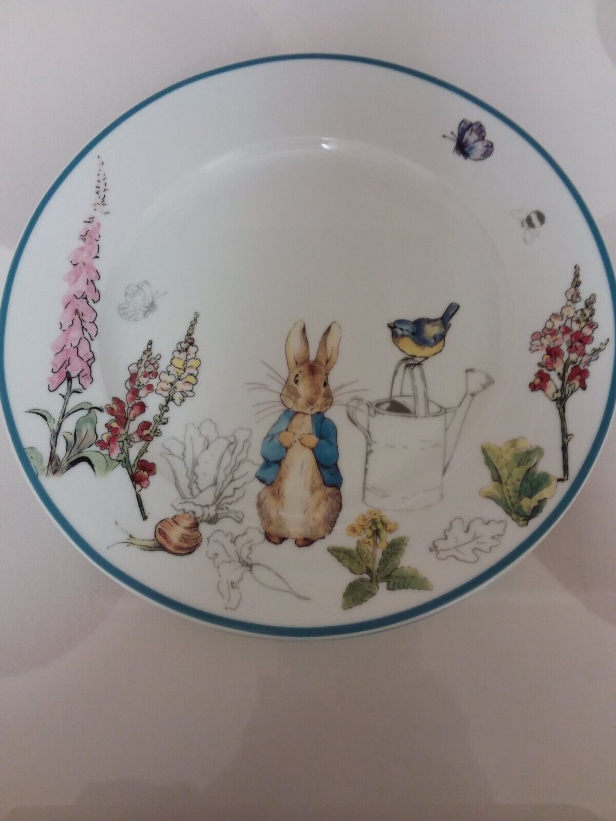 Set of 4 Beatrix Potter "Peter Rabbit" Porcelain Dinner Plates 10 1/2" Beatrix Potter