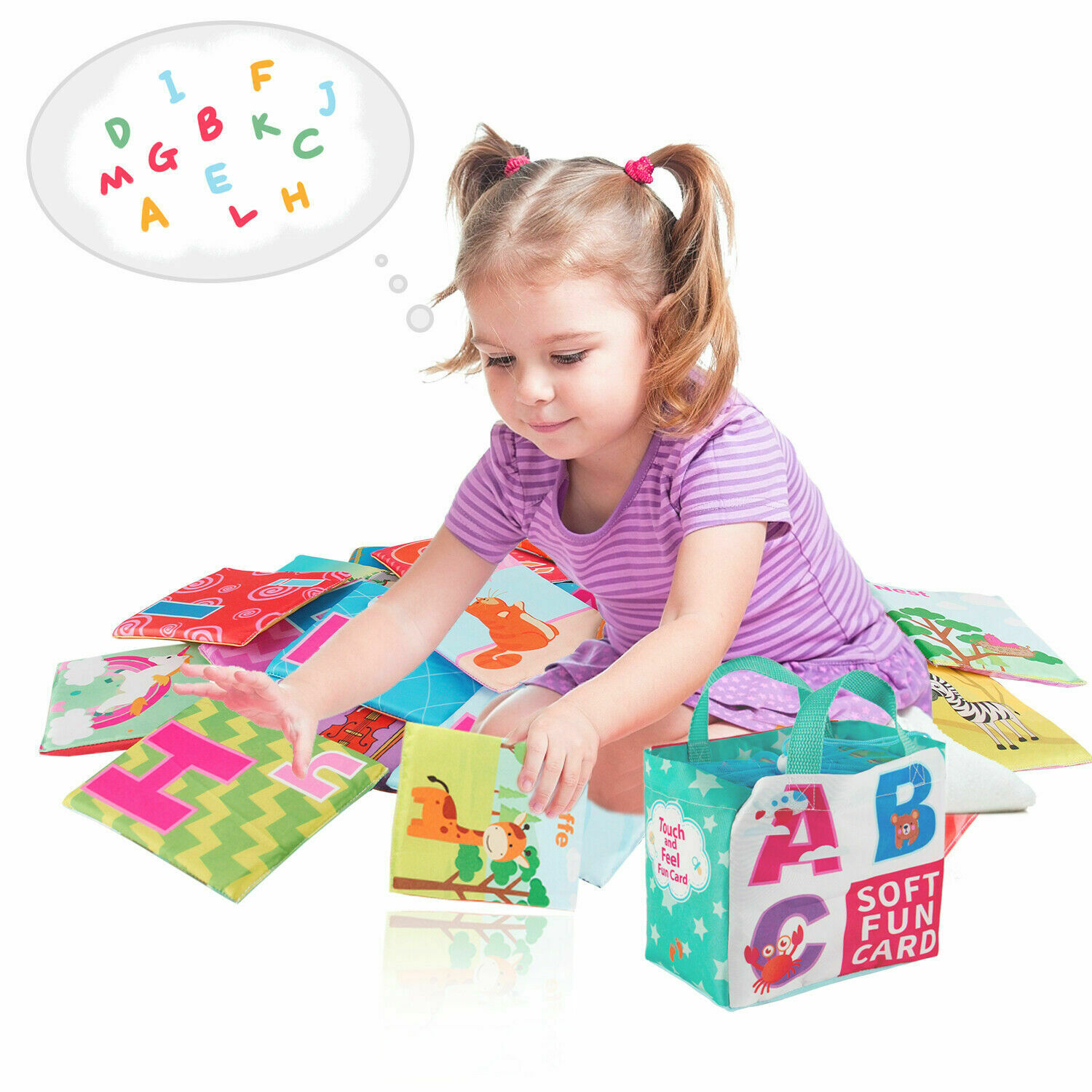 Portable Baby 26PCS Soft Card/Set Montessori Baby Leaning Book For Toddlers Kids Mini Tudou does not apply - фотография #3