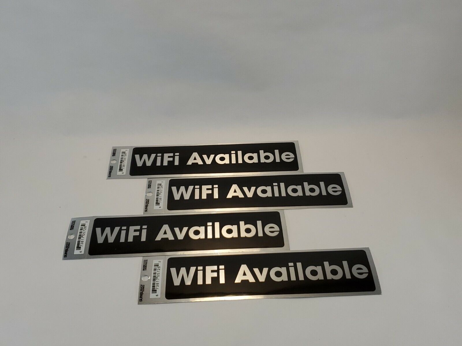  WiFi Available Sign Sticker Decal For Restaurants Businesses Office LOT OF 4  SUNBURST systems