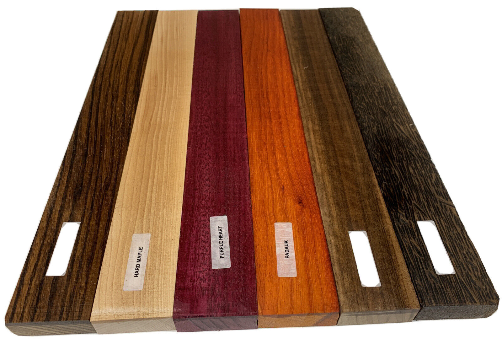 6 PACK COMBO, 6 Species,  Cutting Boards/Thin Dimensional Lumber 3/4" X 2" X 16" EXOTIC WOOD ZONE Does Not Apply - фотография #5