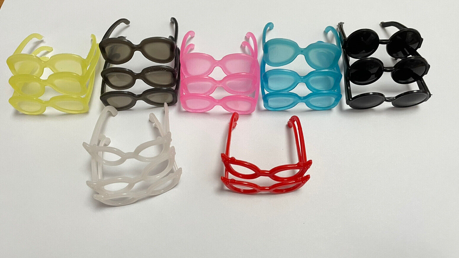 20 PCS dolls Accessories 7 colors glasses  - 11.5 in doll  glasses Unbranded - фотография #2