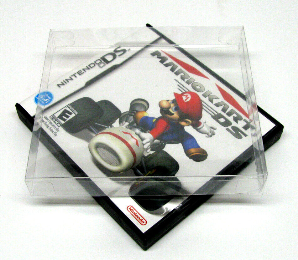 10x NINTENDO DS CIB GAME BOX -CLEAR PLASTIC PROTECTIVE BOX PROTECTOR SLEEVE CASE Dr. Retro Does Not Apply - фотография #2