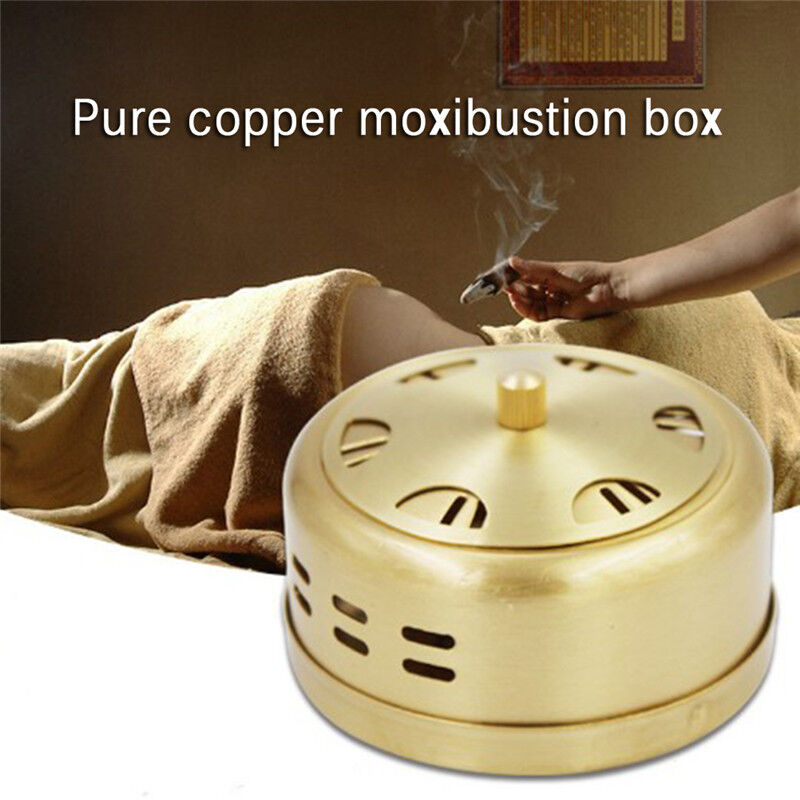 New Pure Brass Moxa Roll Burner Box Moxibustion Box Holder With Cloth Co.hap Unbranded Does Not Apply - фотография #2