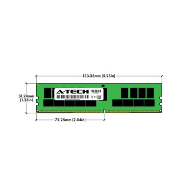 A-Tech 128GB Kit (2x64GB) DDR4 3200MHz PC4-25600 ECC RDIMM 2Rx4 1.2V Dual Ran... A-Tech AT64G2D4D3200RD4N12V - фотография #7