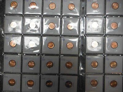 1957 to 2012 One Cent Collection ***** 56 coins ***** Brilliant & UNC Без бренда - фотография #2