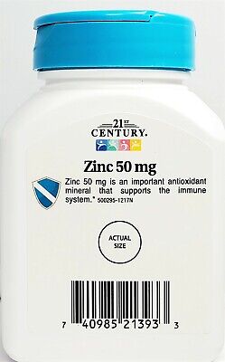 21st Century Zinc 50 mg 110 ct Bottle -3 Pack - Expiration Date 01-2024 21st Century CEN-21393 - фотография #4