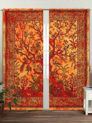 Indian Mandala Curtains Hippie Wall Drapes Bohemian Door Window Curtain Hippie~ Unbranded