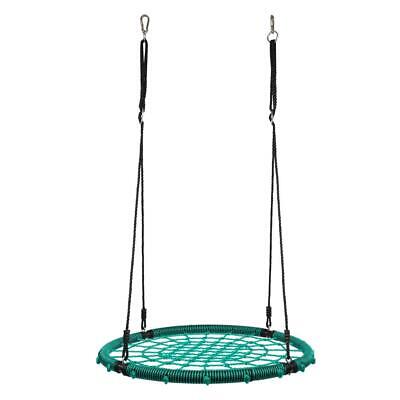 40" Tree Swing Spider Web Swing Outdoor Tire Swing Set Kids Ring Play Seat Green LEADZM Does not apply