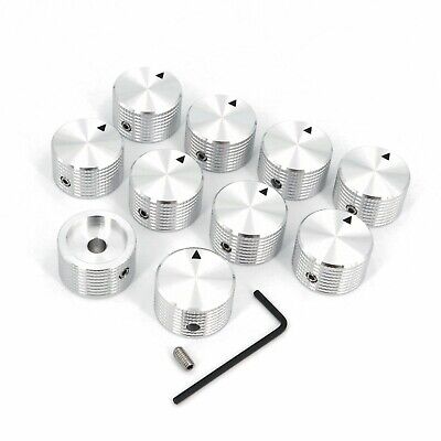 10PCS SOLID Aluminum Amplifier Control VOLUME Rotary Cap Potentiometer Knob 6mm  Unbranded/Generic Does Not Apply