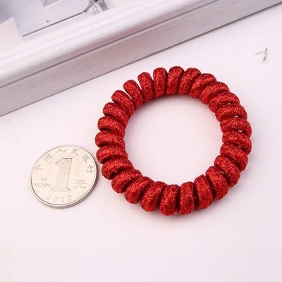  12PCS Christmas Hair Ties Spiral Hair Ties No Damage, ponytail holders  Does not apply Does Not Apply - фотография #4