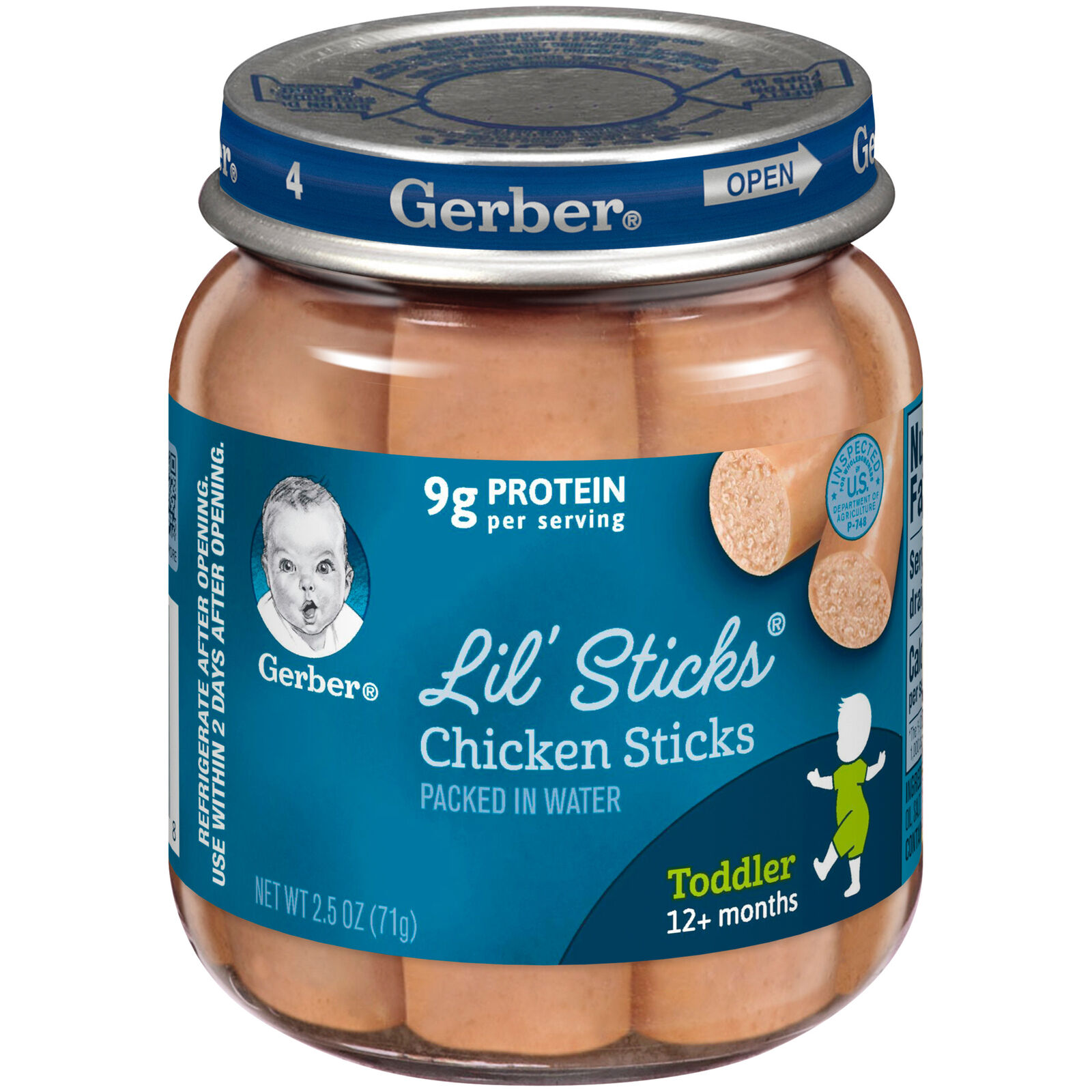Gerber Lil Sticks Chicken Sticks Baby Food 12+ Months - 2.5 Oz - Pack of 10 Gerber Does not apply