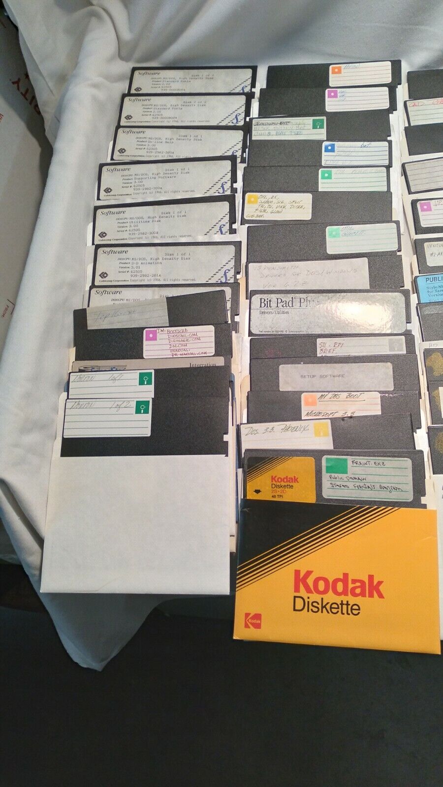 LOT OF 143 (143 total disks) 5.25" Floppy Disks MS-DOS Freeware /Blank/ Software MS DOS - фотография #6