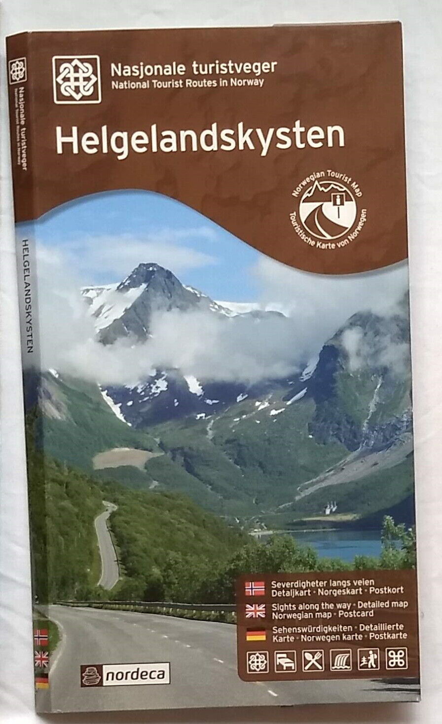 5 Norway Postcards + Map Helgelandskysten Tourist Route w/ Folder Norwegian Lot Без бренда - фотография #5