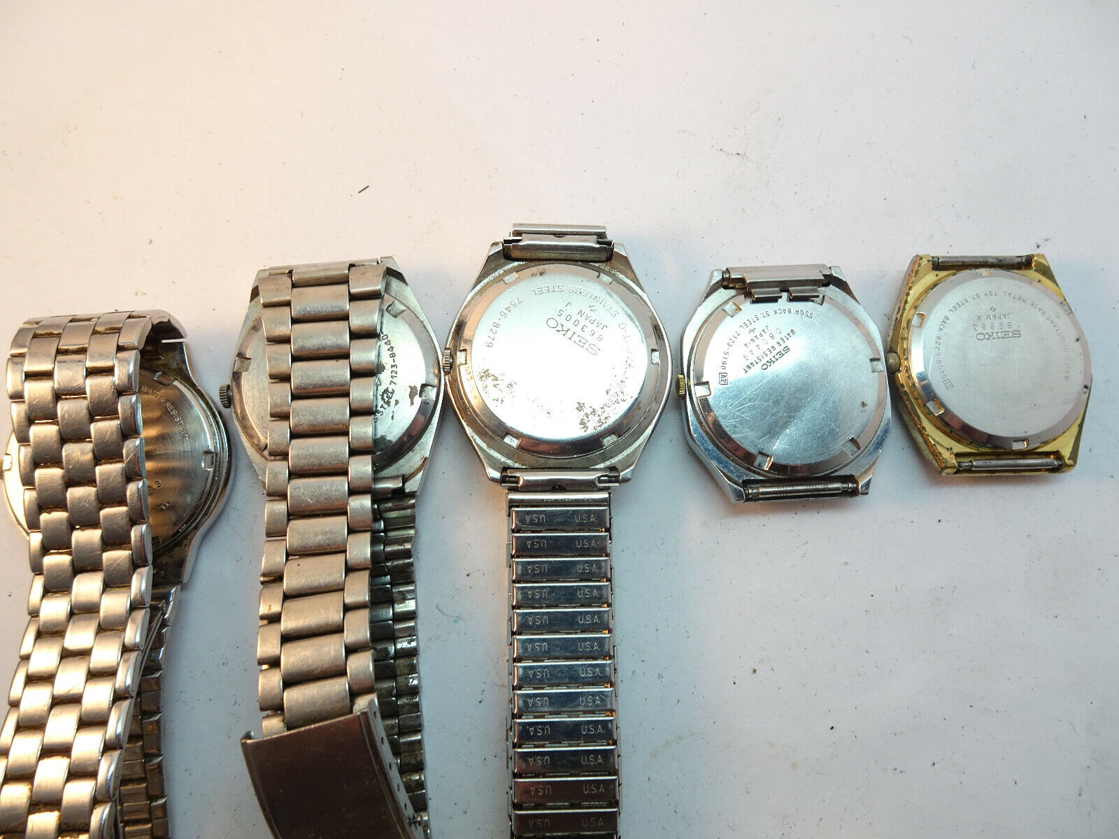 SEIKO QUARTZ LOT OF 6 WATCHES FOR RESTORATION OR PARTS. ALL NEED CLEANING REPAIR Seiko - фотография #5