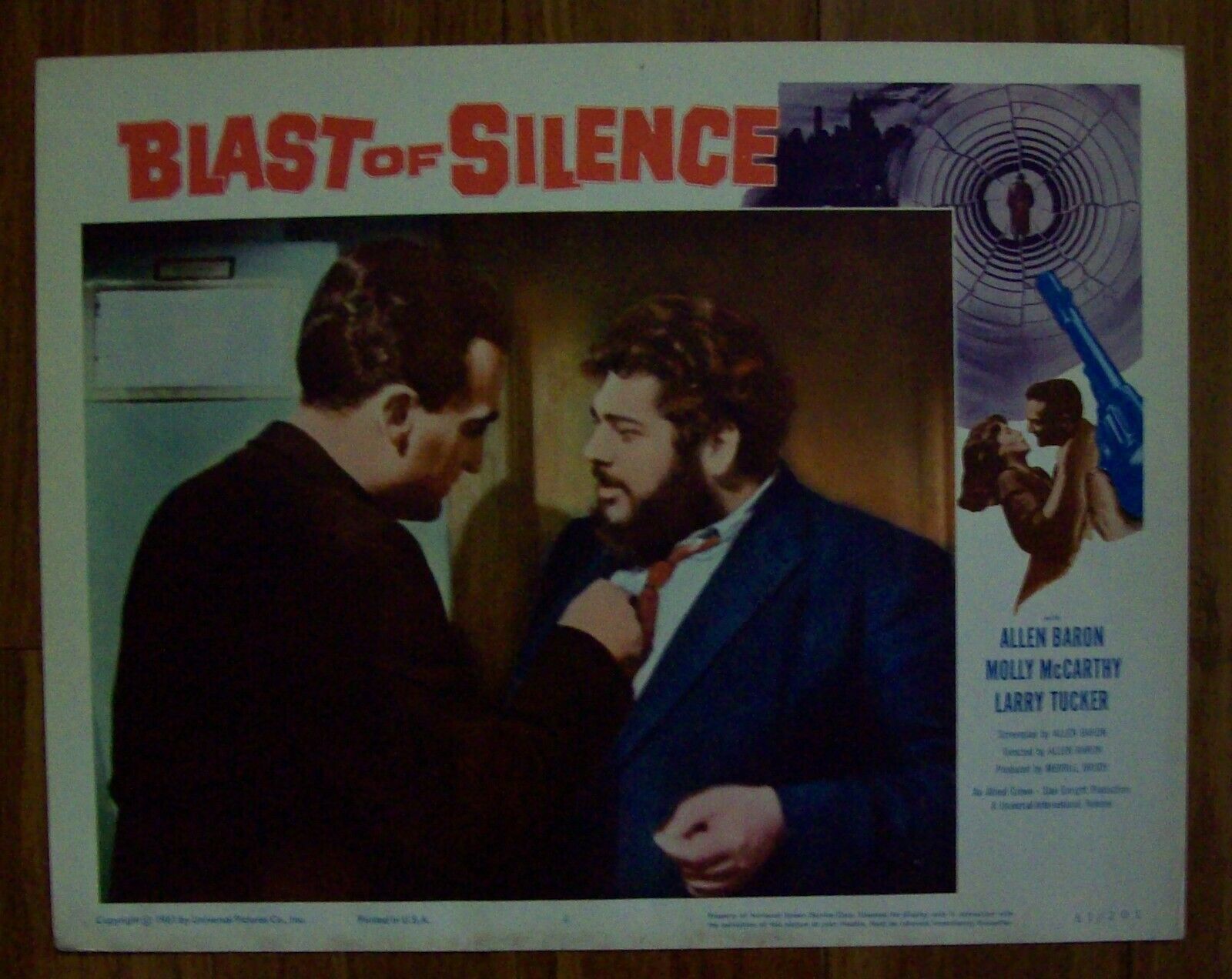 ORIGINAL, COMPLETE BLAST OF SILENCE LOBBY CARD SET. Без бренда - фотография #6