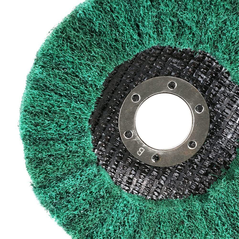 5x Nylon Flap Disc 4-1/2" Metal Steel Cleaning Polishing Wheel Pad Angle Grinder Satc Does Not Apply - фотография #7