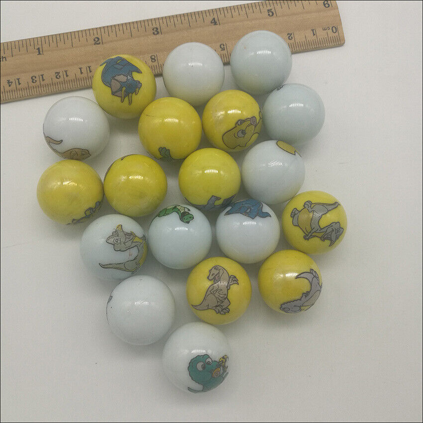 10pcs Cartoon 25mm Dinosaur Marbles Kid Toy Glass Beads Collection Marble Gift Unbranded Does not apply - фотография #3