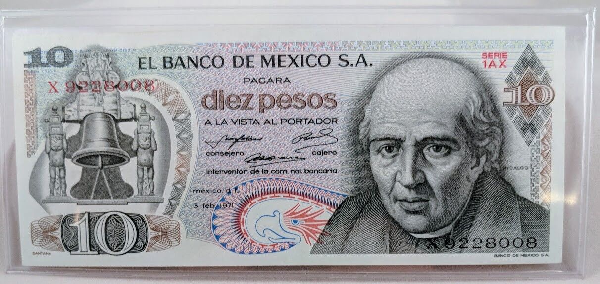Mexico 10 Pesos 1969-74 Issue Set of 3 Без бренда - фотография #4