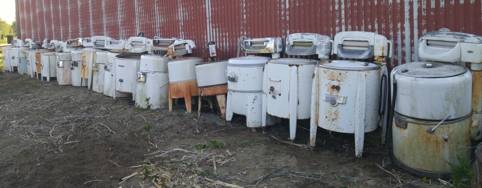 Collection Of 29 Antique Wringer Washing Machines Vintage Ringer Washer Machine Без бренда