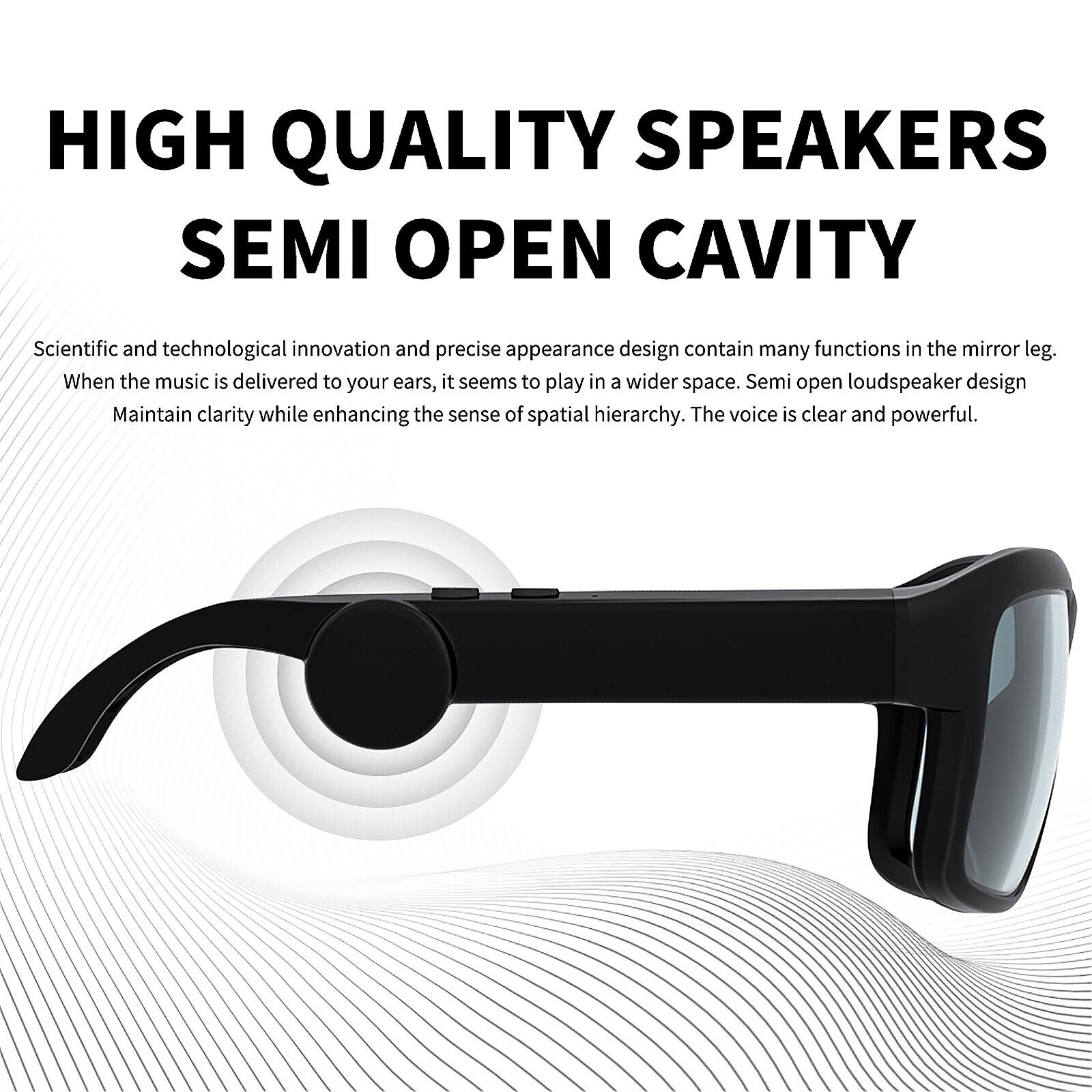 Smart Bluetooth 5.2 Sunglasses Headphone Sports Wireless Stereo Headset Earphone Unbranded Does Not Apply - фотография #9