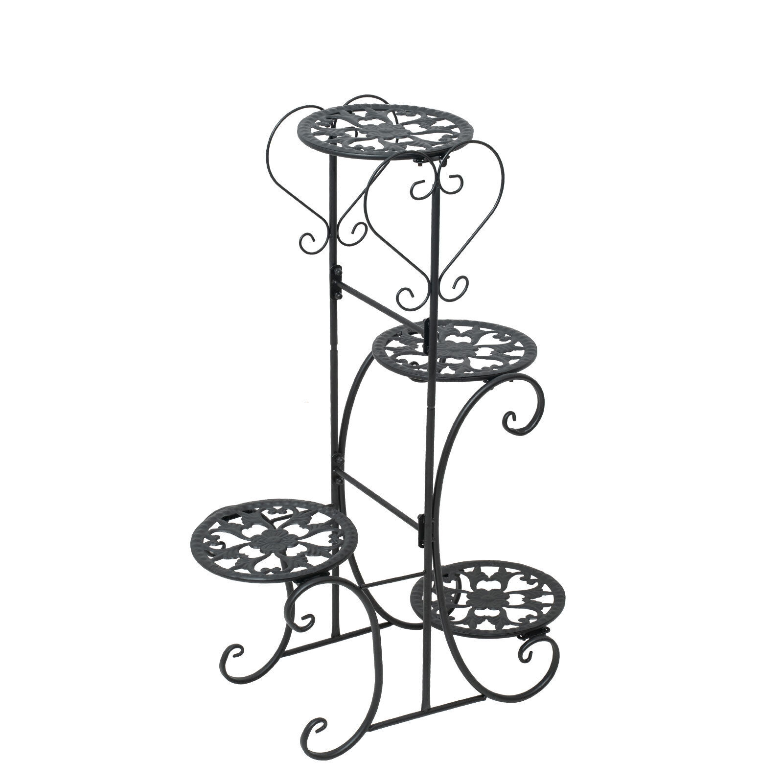 4Tier Metal Flower Pot Stand Plant Display Holder Indoor Balcony Garden Home USA Unbranded Does not apply - фотография #9