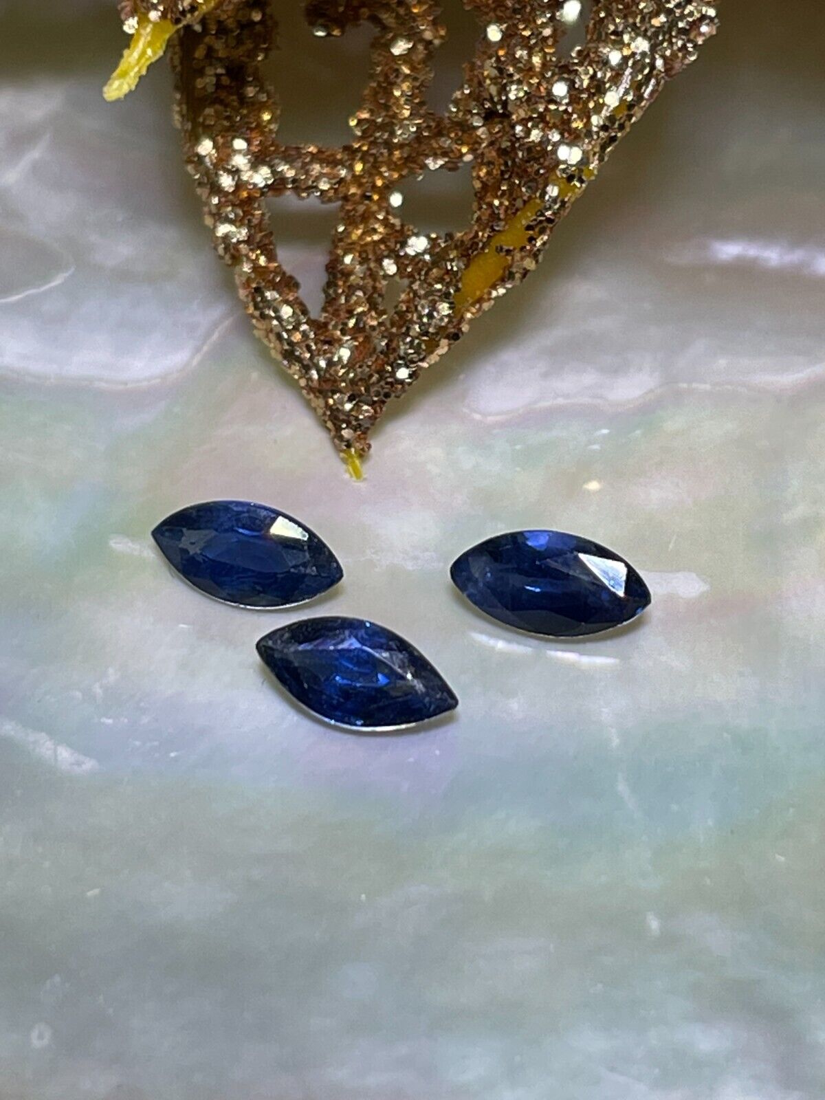 Loose A+ Grade Natural Blue Sapphire Gemstones Marquise Cut 1.09ctw Без бренда - фотография #7