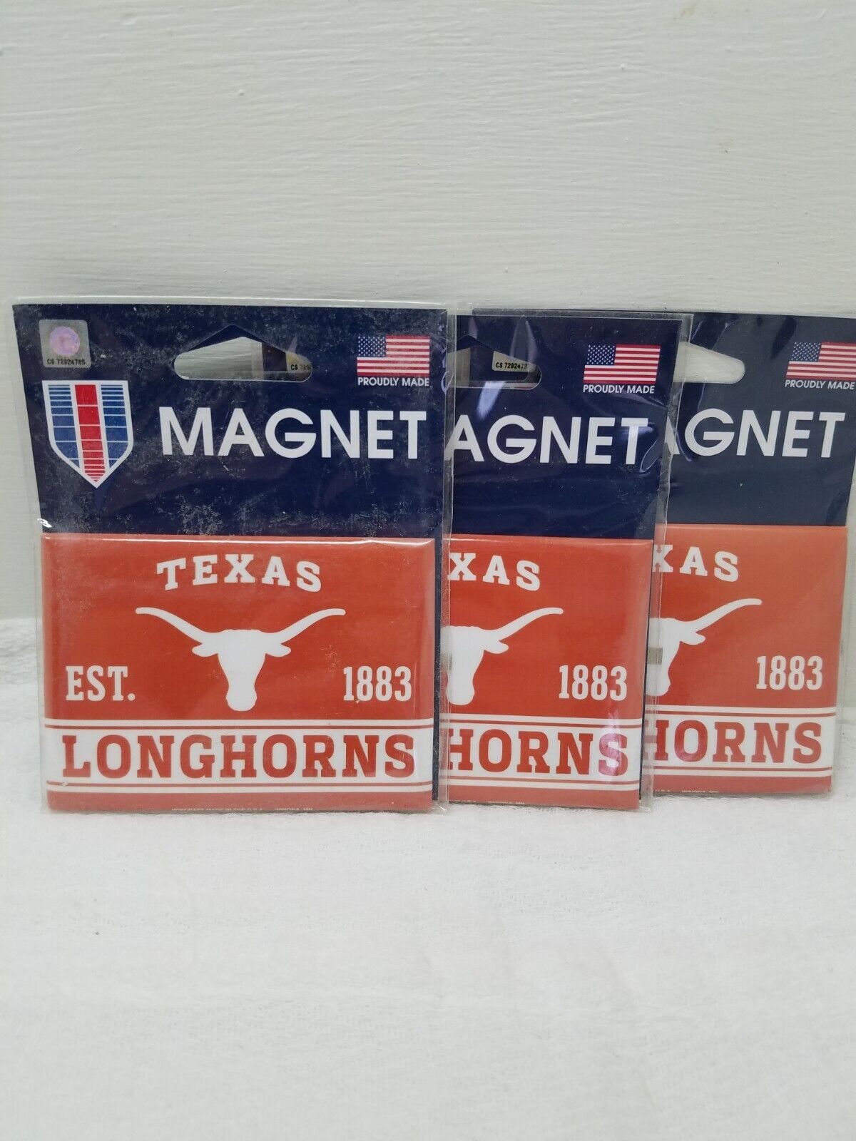Texas Longhorns Magnet Lot of 3, New Без бренда