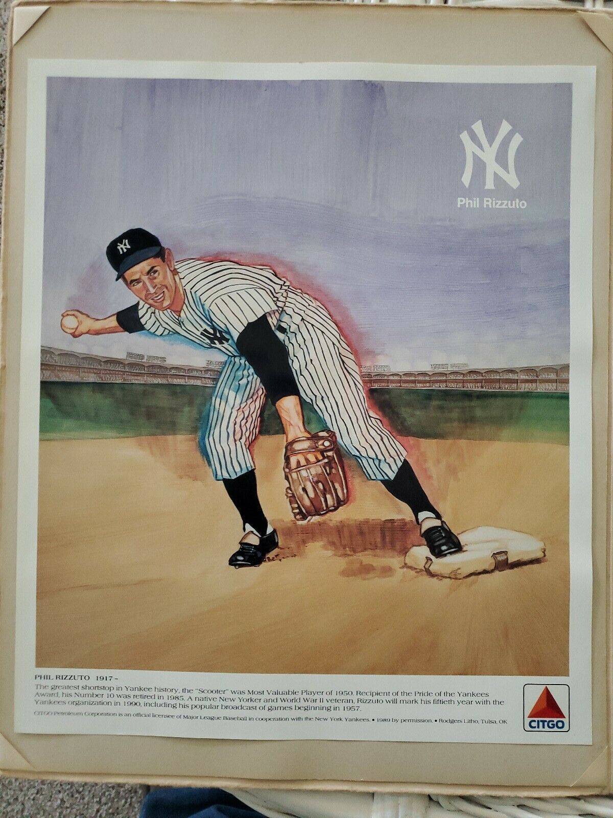 VINTAGE New York YANKEES Citgo ads (4) w #/ BABE RUTH LOU GEHRIG and more! LOT  Без бренда - фотография #3