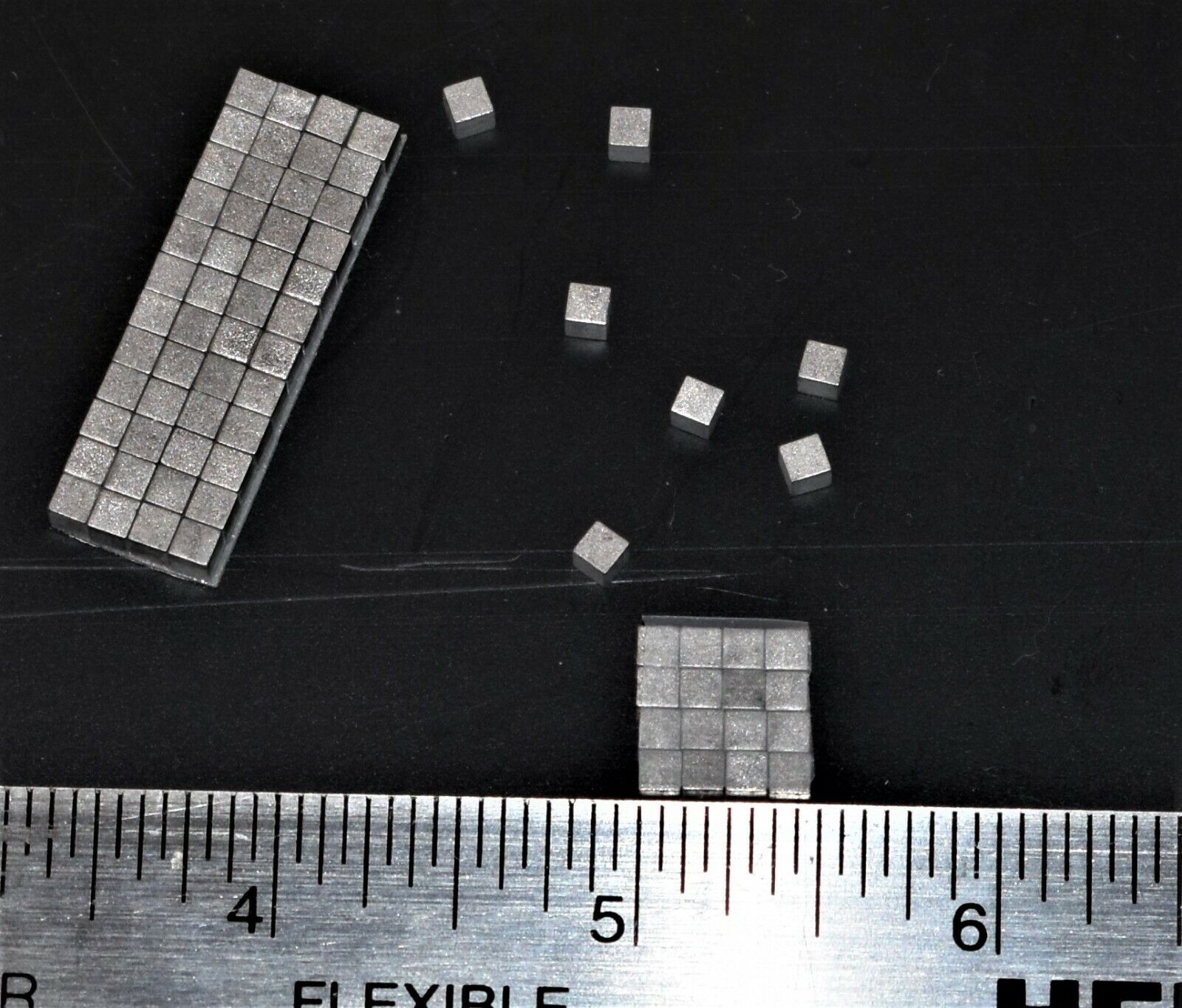 Pinewood Derby Car Tungsten Weight 1/8" Cubes  over 1 OZ Total, 60 Pieces Bulk TxW TxW-333 - фотография #3