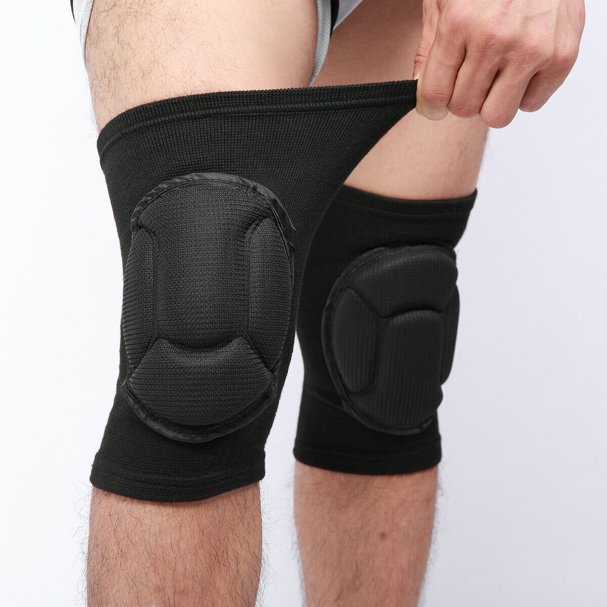 Compression Long Sleeve Support Leg Knee Pad Brace Sport Pain Guard Men Women US Unbranded - фотография #12