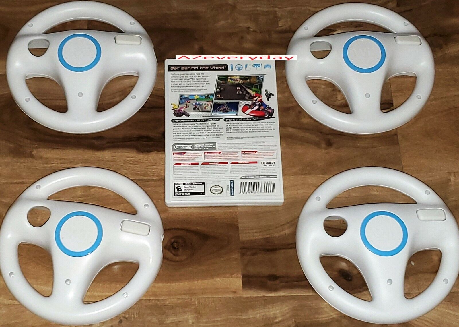 Nintendo Wii MARIO KART game 4 Wheels BUNDLE Steering/Racing lot/set_cart_TESTED Без бренда RVLPRMCE - фотография #2