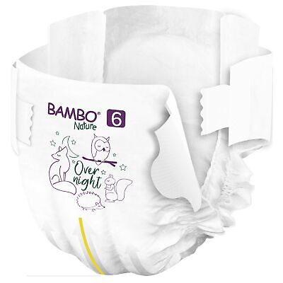 Bambo Nature Baby Baby Diaper Size 6 Over 35 lbs. 1000021012 40 Ct Bambo Nature 1000021012 - фотография #2
