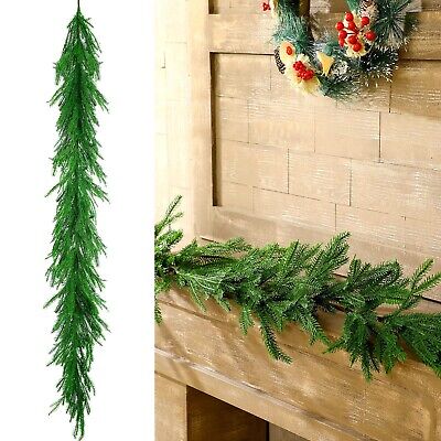 Jutom Christmas Realistic Norfolk Pine Garland Artificial Norfolk Pine Green ... Jutom WO-Jutom-3767