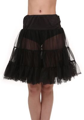 Adult Black Knee Length Crinoline Fun Costumes