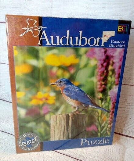 Audubon Eastern Bluebird Puzzle 500 pc NEW sealed Buffalo Games Buffalo Games