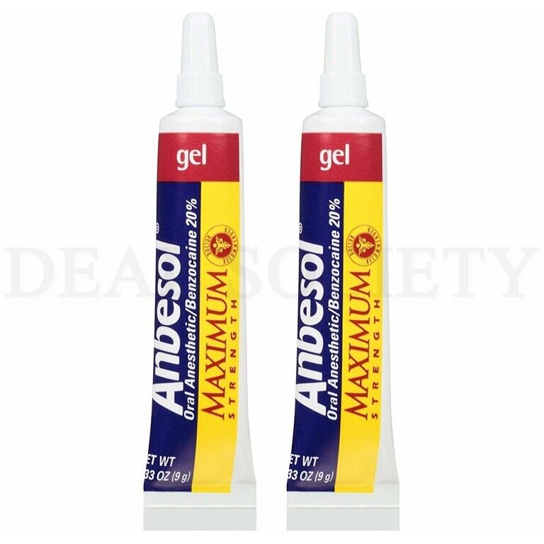 Anbesol Gel Maximum Strength Oral Toothache Pain Relief 0.33 oz. - Lot of 2 Anbesol 0183 - фотография #2