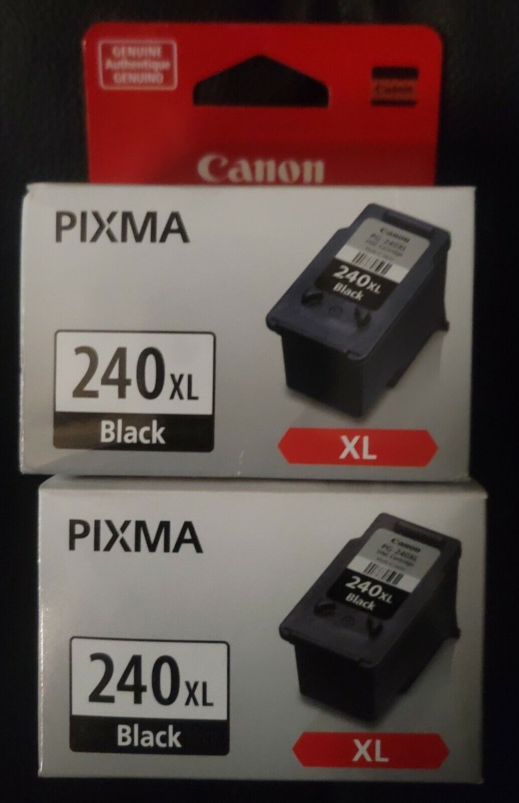 NEW CANON PIXMA Ink CARTRIDGE, (2-Pack) 240XL Black, Free Shipping Canon 240XL