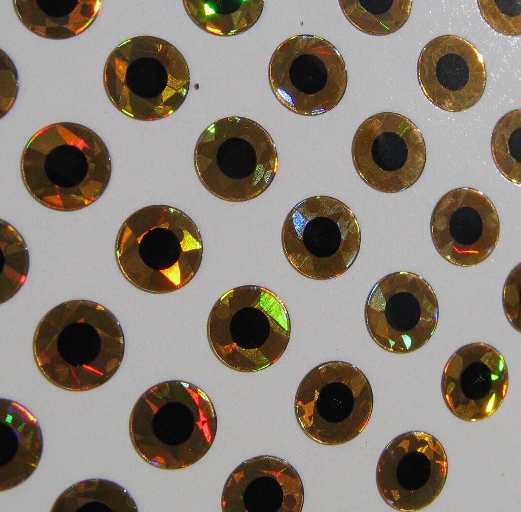 Gold Hologram 3.5mm Flat Eyes For Lures Spinners Tackle Craft Lot of 864 Eyes C1 Unbranded Does Not Apply - фотография #5