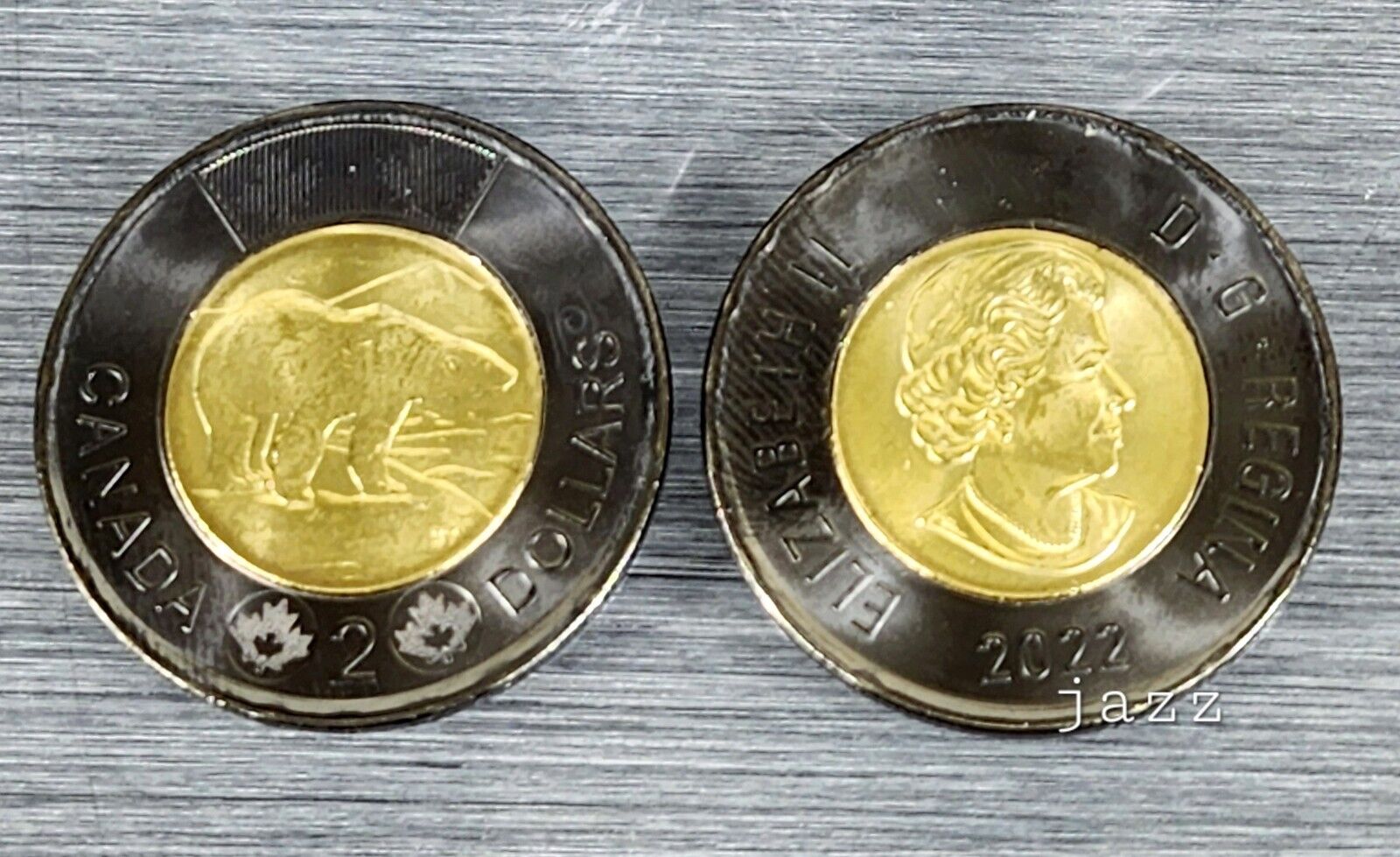 Set of 4x 2022 Canada $2 Dollar Black Ring Toonie Queen Elizabeth II Mint UNC Без бренда - фотография #4