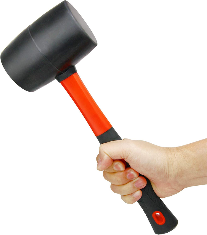 Rubber Mallet 32 Ounce with Fiberglass Handle, 32Oz, Non-Slip Grip, Non-Marring, Does not apply - фотография #6