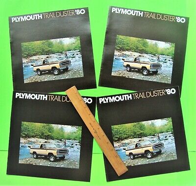 Lot 4 1980 PLYMOUTH TRAIL DUSTER BIG DLX CATALOGS Brochures ea 8-pgs SPORT UTE Без бренда