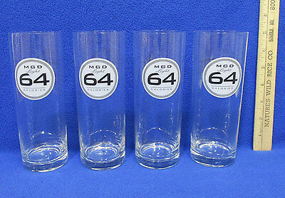 MGD Light Beer Glasses 64 Calories Miller Genuine Draft Pint Glass Set of 4 Без бренда - фотография #2