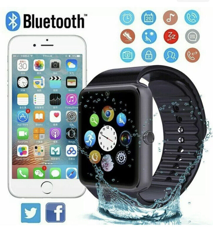 10x Packs PCs Pieces GT08 Bluetooth 40mm Smart Watch Android iOS Silver Gold Unbranded/Generic GT08 - фотография #4