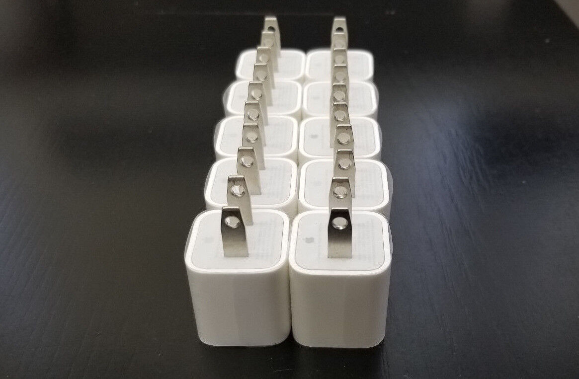 Apple iPhone USB Power Wall Cube OEM Charger Adapter Block XS/XR/11/8+/7/6 (10x) Apple A1385 - фотография #2