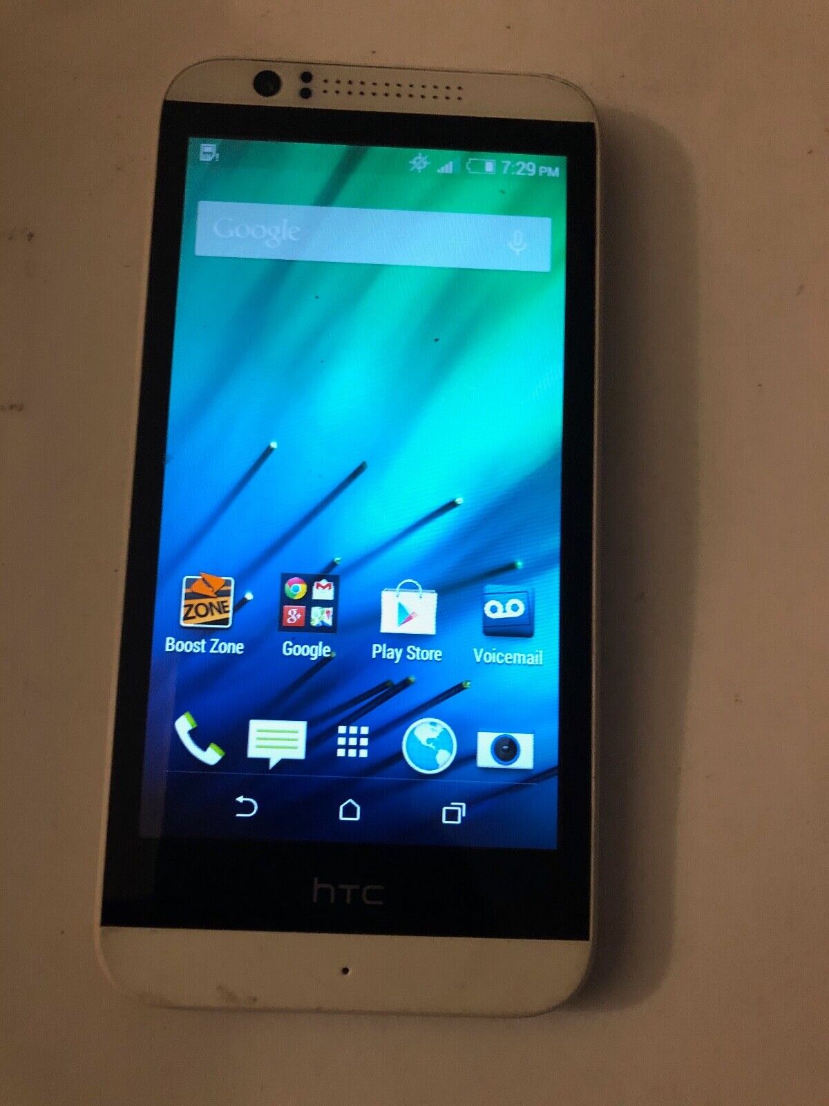 HTC Desire 510 4GB White (Boost Mobile) Android phone, 0PCV100, see photos HTC Does Not Apply