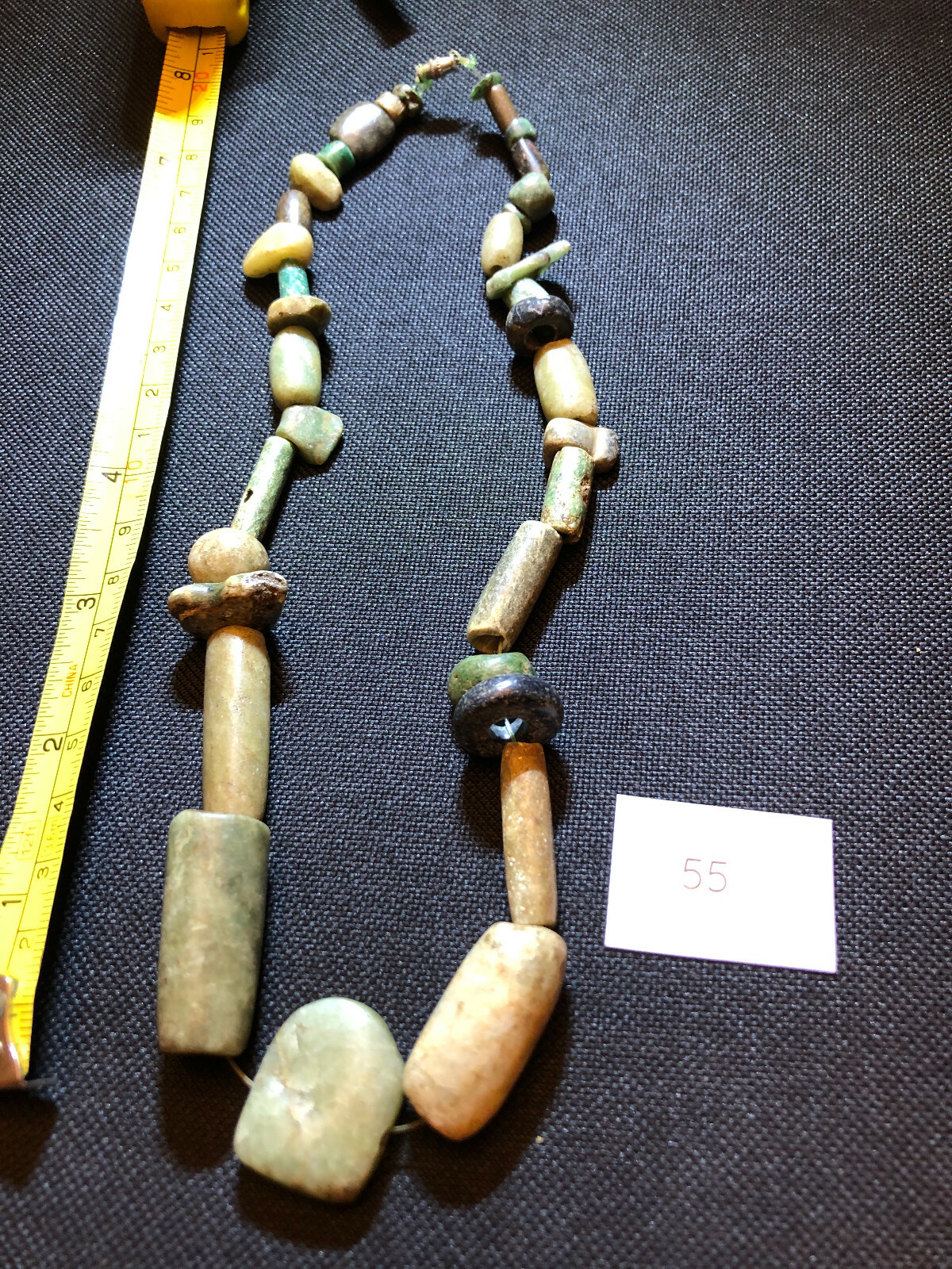Pre Columbian Mayan AUTHENTIC JADE BEADS (34) Pieces Jade  fromTomb Shaft Find  Без бренда - фотография #5