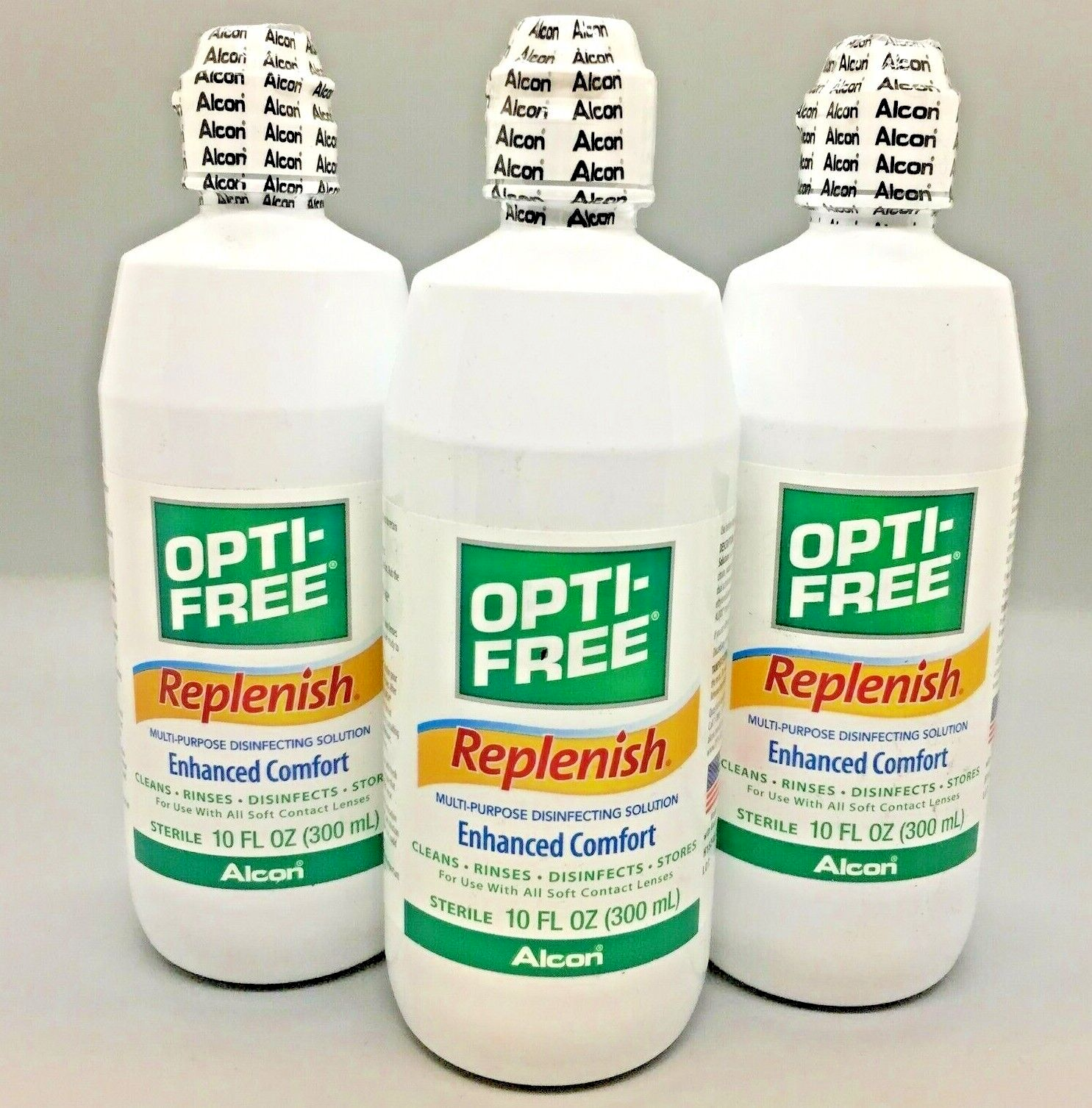 Opti-Free REPLENISH Multi-Purpose Enhanced Comfort 10oz 3PK Exp 1/25+ Opti-Free N/A